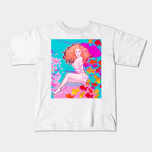 AQUAMARINE Kids T-Shirt by RobertRedART